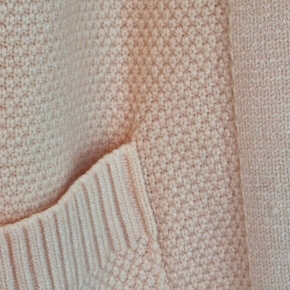 MEROKEETY Waffle Knit Cardigan Open Front Sweater Coat NWT Pockets Longline M - Picture 13 of 14